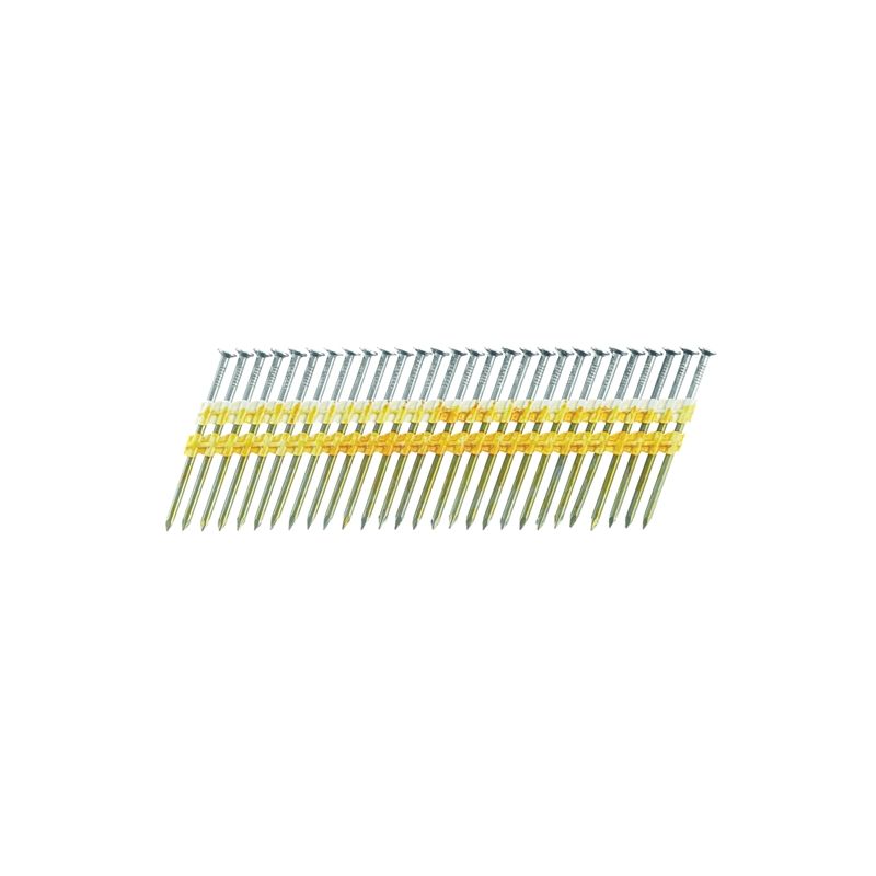 Senco KD28APBSN Collated Nail, 3-1/4 in L, Steel, Bright Basic, Full Round Head, Smooth Shank