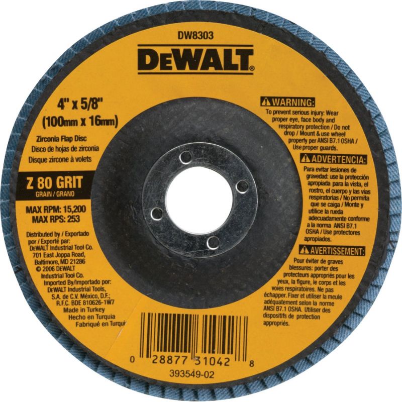 DeWalt HP Type 27 Angle Grinder Flap Disc