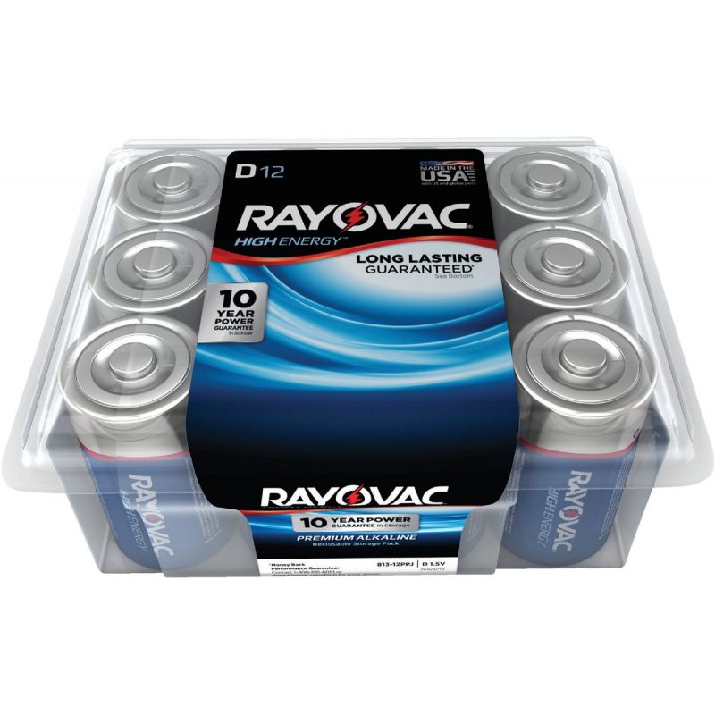 Rayovac High Energy D Alkaline Battery 17,500 MAh
