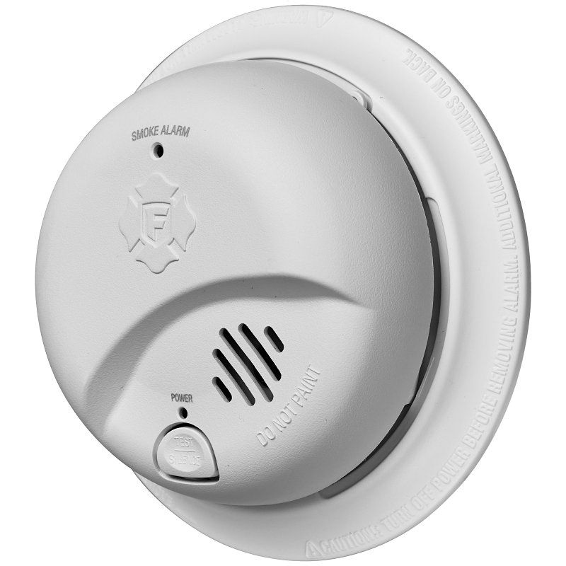 First Alert 1046850 Smoke Alarm, Ionization Sensor, White White