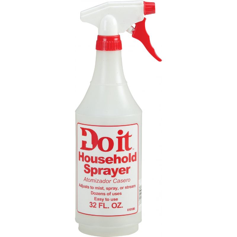 Do it Plastic Spray Bottle 32 Oz., White, Red