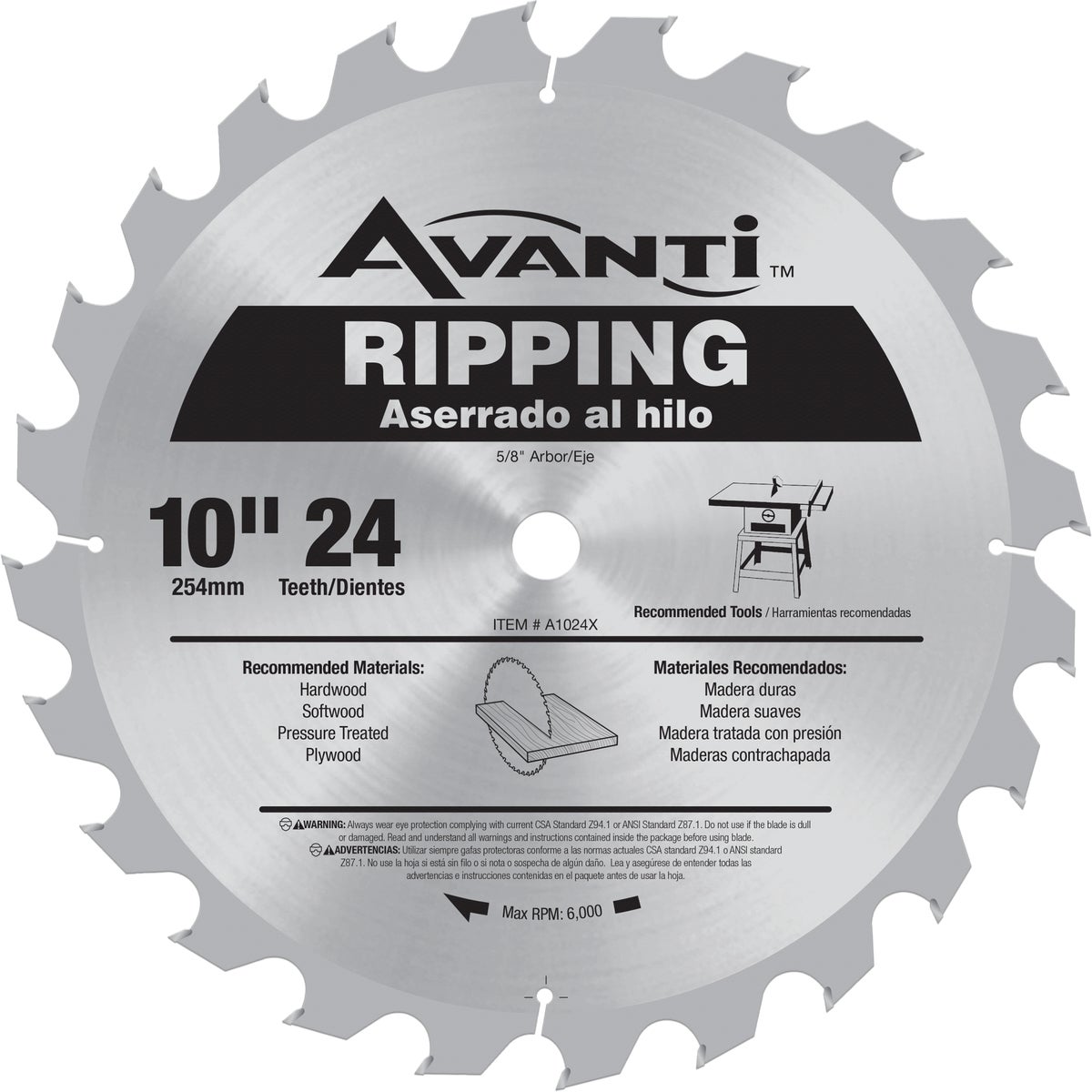 Avanti 5-1/2 in. x 100-Tooth OSB/Plywood Circular Saw Blade