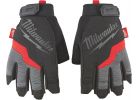 Milwaukee Performance Fingerless Work Glove XL, Red &amp; Black