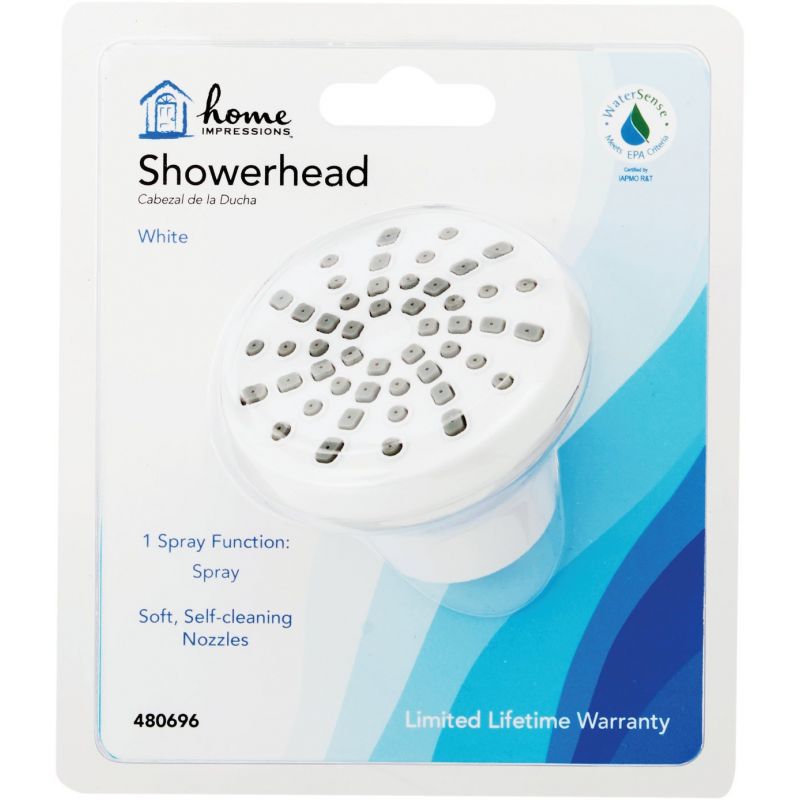 Home Impressions 1-Spray 1.8 GPM Fixed Showerhead