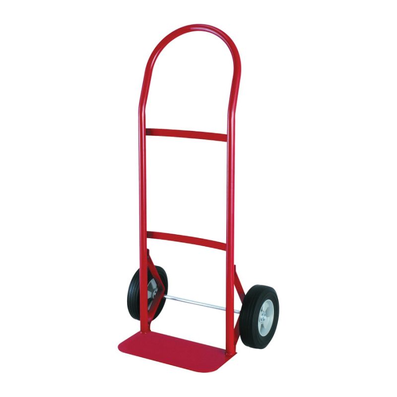 ProSource Hand Truck, 250 lb Weight Capacity, 14 in W x 7 in D Toe Plate, Red Red