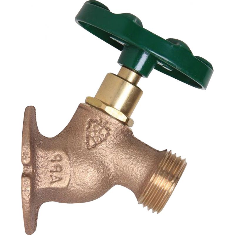 Arrowhead Brass Sillcock Faucet Solid Flange Oval Handle 3/4&quot; FIP X 3/4 MHT