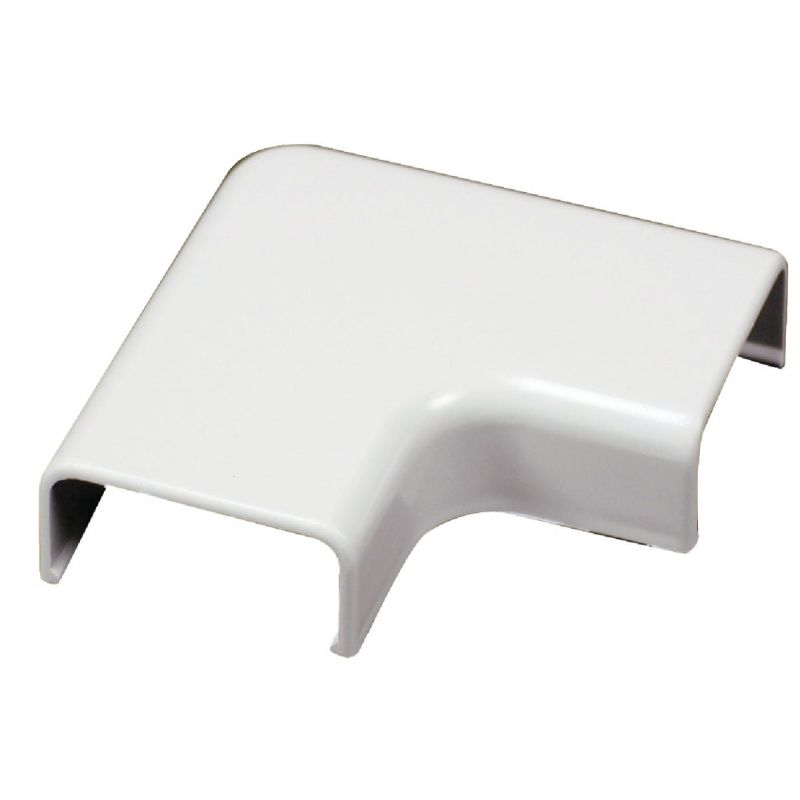 Wiremold White Wire Channel Flat Elbow White