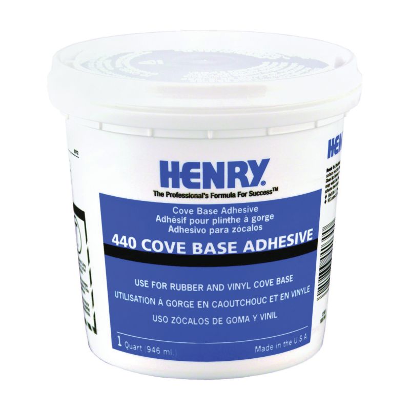 Henry 12109 Cove Base Adhesive, Beige, 1 qt, Cartridge Beige