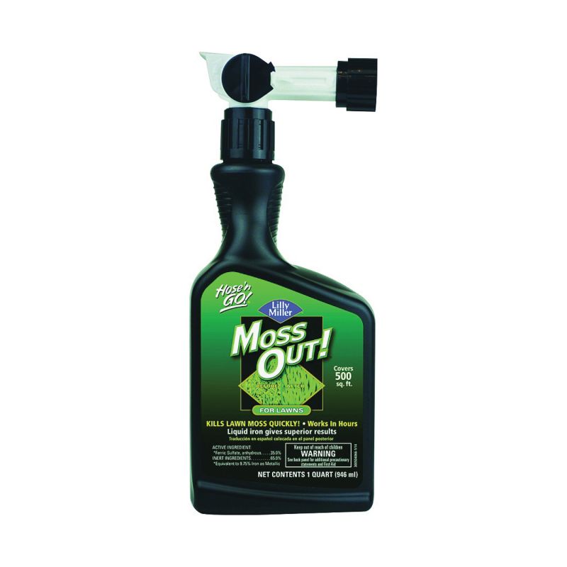 Moss Out! 100503873 Moss Killer, Liquid, Spray Application, 32 oz Reddish Brown