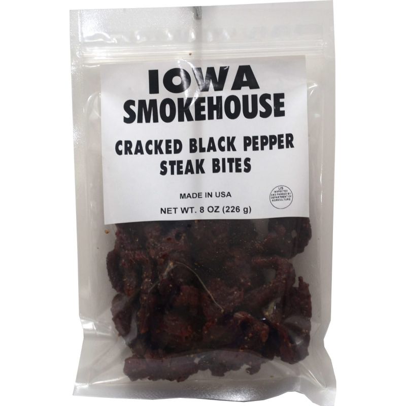 Iowa Smokehouse IS-SBBP Steak Bite, Cracked Black Pepper, 8 oz
