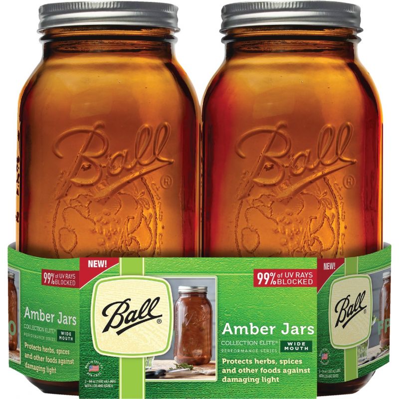 Ball Collection Elite Amber Canning Jar 1/2 Gal.