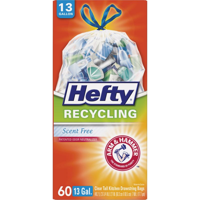 Hefty Recycle Bag 13 Gal., Clear