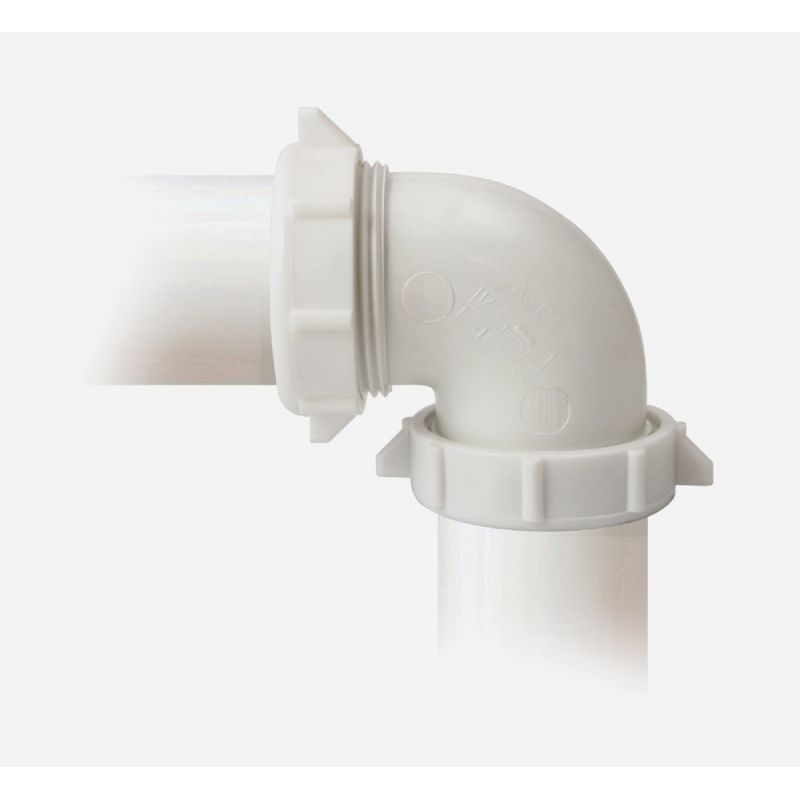 Plastic 90 degrees Double Slip-joint Coupling Elbow 1-1/2 In. Or 1-1/4 In.