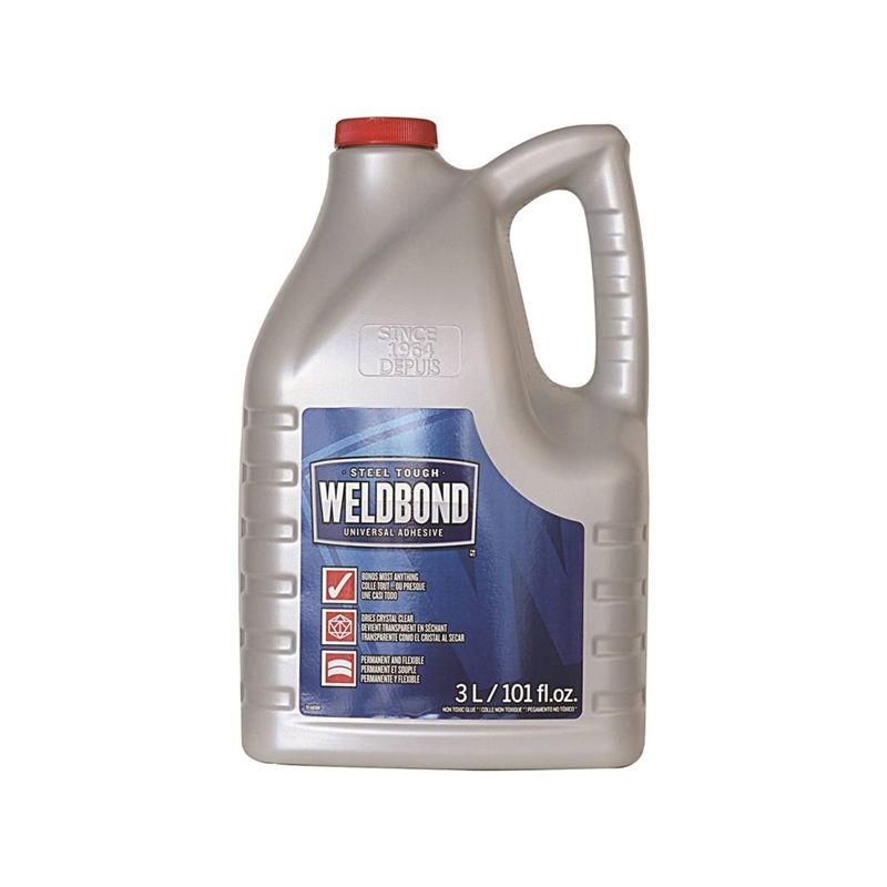 Weldbond 8-50030 Universal Adhesive, Clear/White, 3 L Clear/White