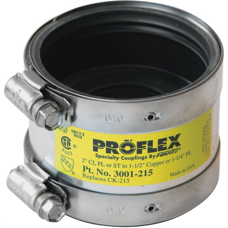 Proflex PVC Shielded Coupling to Copper 3 In. X 3 In.