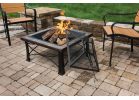 Outdoor Expressions 30 In. Slate Fire Pit Antique Bronze, Square