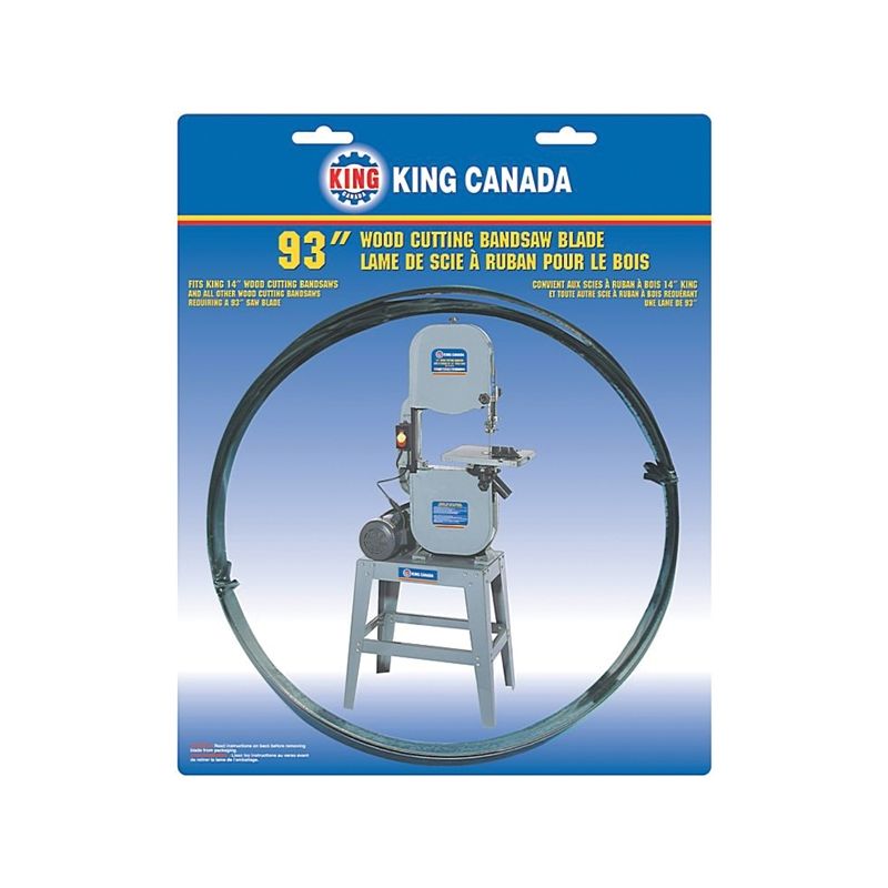 King Canada KBB-1418-14 Band Saw Blade, 1/8 in W, 93 in L, 14 TPI