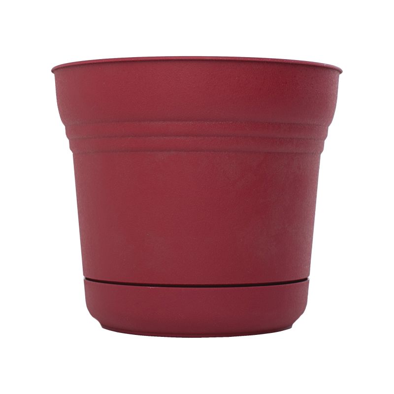 Bloem SP1412 Planter, 14-1/2 in H, 12.8 in W, Plastic, Union Red Union Red