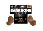 Petmate BarkBone 36035 Dog Toy, L, Peanut Butter, Chew Toy, Natural Instincts Infused Wood Dinosaur, Nylon L