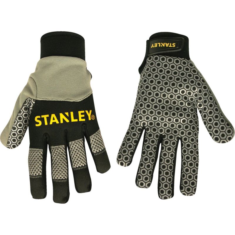 Stanley Silicone Grip High Performance Glove XL, Gray &amp; Black