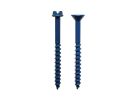 Simpson Strong-Tie Titen Turbo TNT25234HC75 Screw Anchor, 1/4 in Dia, 2-3/4 in L, Carbon Steel, Ceramic-Coated/Zinc Standard Blue