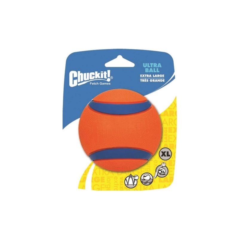 Chuckit! 170401 Dog Toy, XL, Rubber, Blue/Orange XL, Blue/Orange