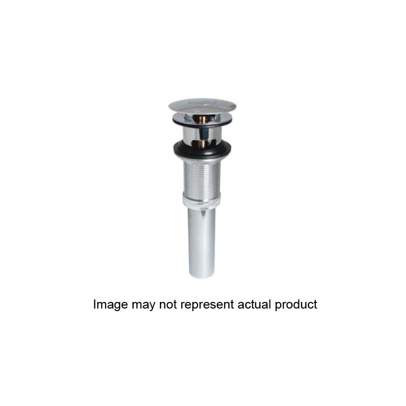 Stylewise K820-75BN Pushbutton Sink Drain, 1-1/4 in Connection, Brass, Brushed Nickel