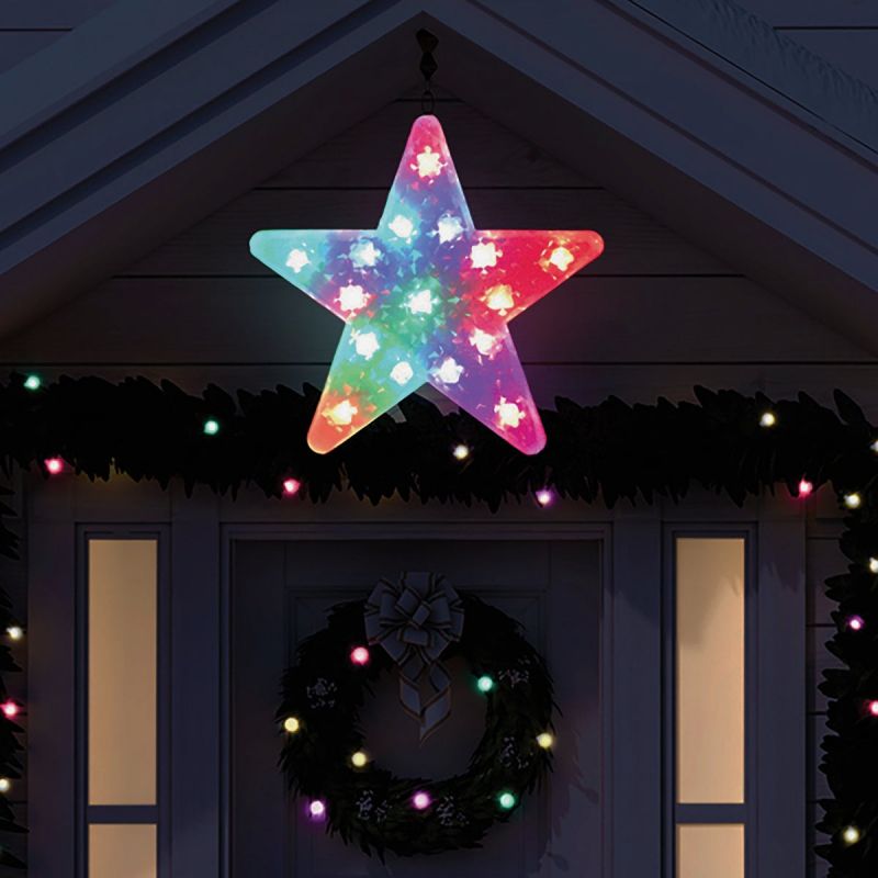 Alpine Flashing LED Christmas Star Lighted Decoration