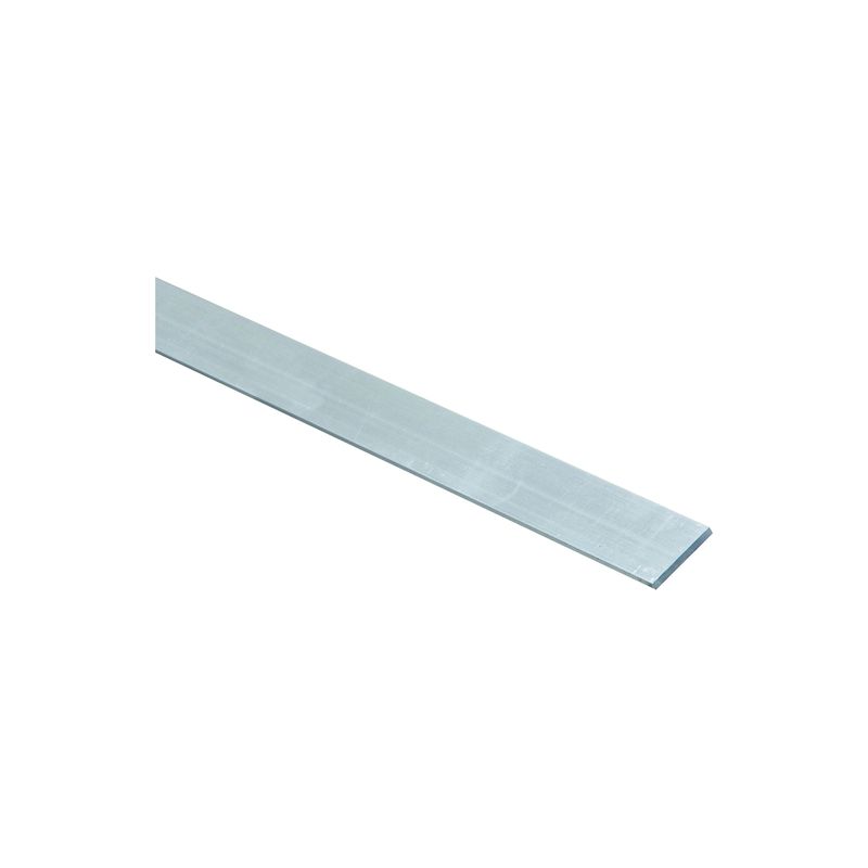 Stanley Hardware 4200BC Series N247-072 Flat Bar, 1 in W, 72 in L, 1/8 in Thick, Aluminum, Mill