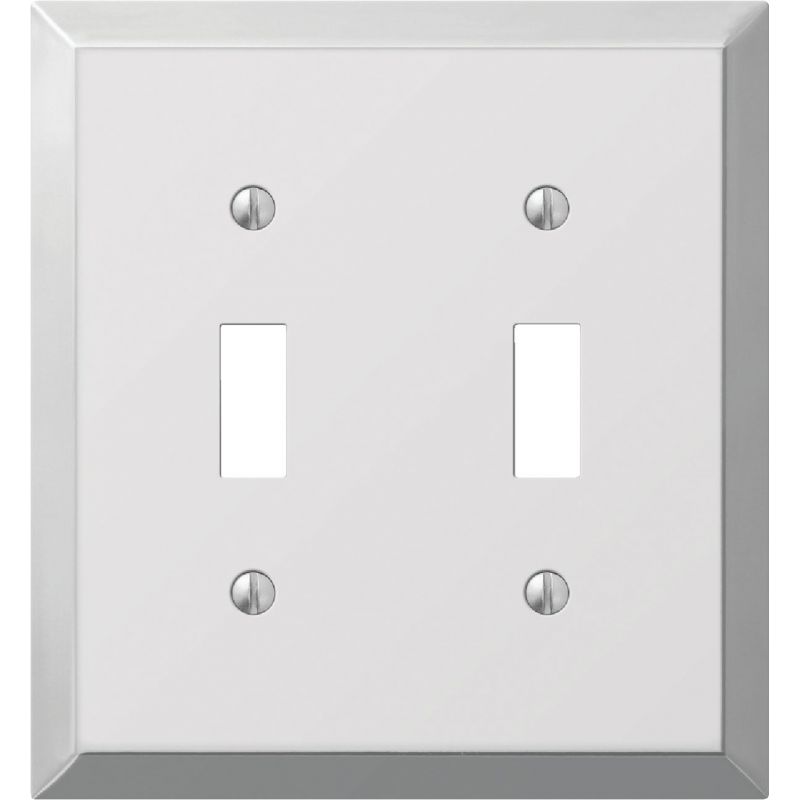 Amerelle Stamped Steel Switch Wall Plate Polished Chrome