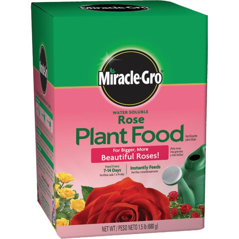 Miracle-Gro Water Soluble Rose Dry Plant Food 1.5 Lb.