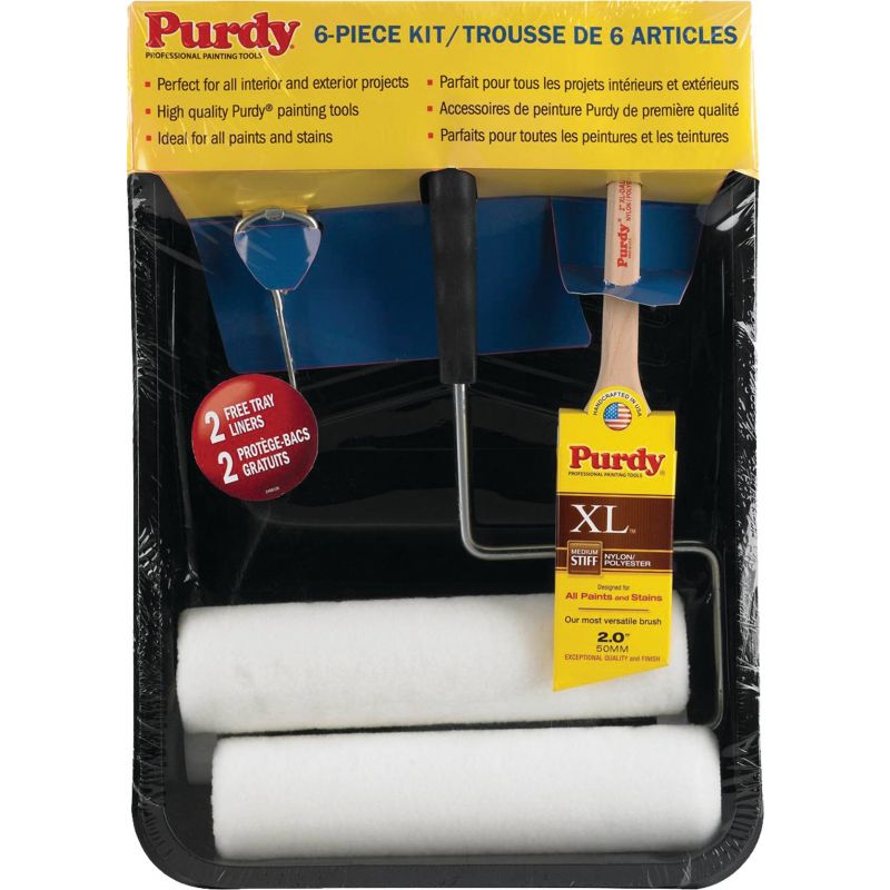 Purdy 6-Piece Painters Roller &amp; Tray Set