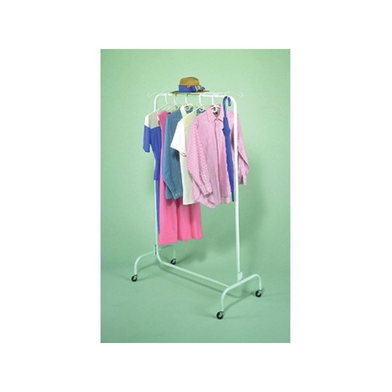 ClosetMaid 1090 Garment Rack, 40-1/2 in W, 67-3/4 in H, Steel, White White