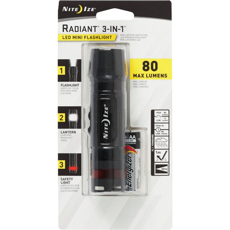 Nite Ize Radiant 3-In-1 LED Flashlight Black