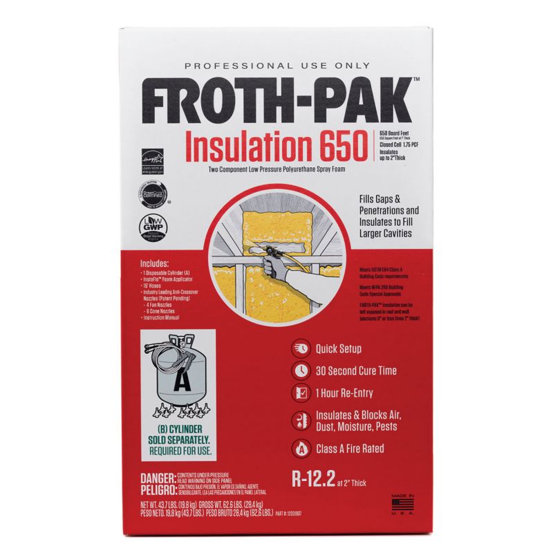 DuPont Froth-Pak 12031896 Foam Insulation Kit, 118.8 lb