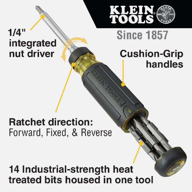 Klein Ratcheting Screwdriver/Nut Driver