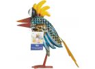 Alpine Quirky Wide-Eyed Blue Bird Lawn Ornament Multi (Pack of 4)