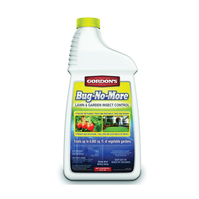Gordon&#039;s Bug-No-More 724220 Insect Control, Liquid, Spray Application, 40 fl-oz Off White