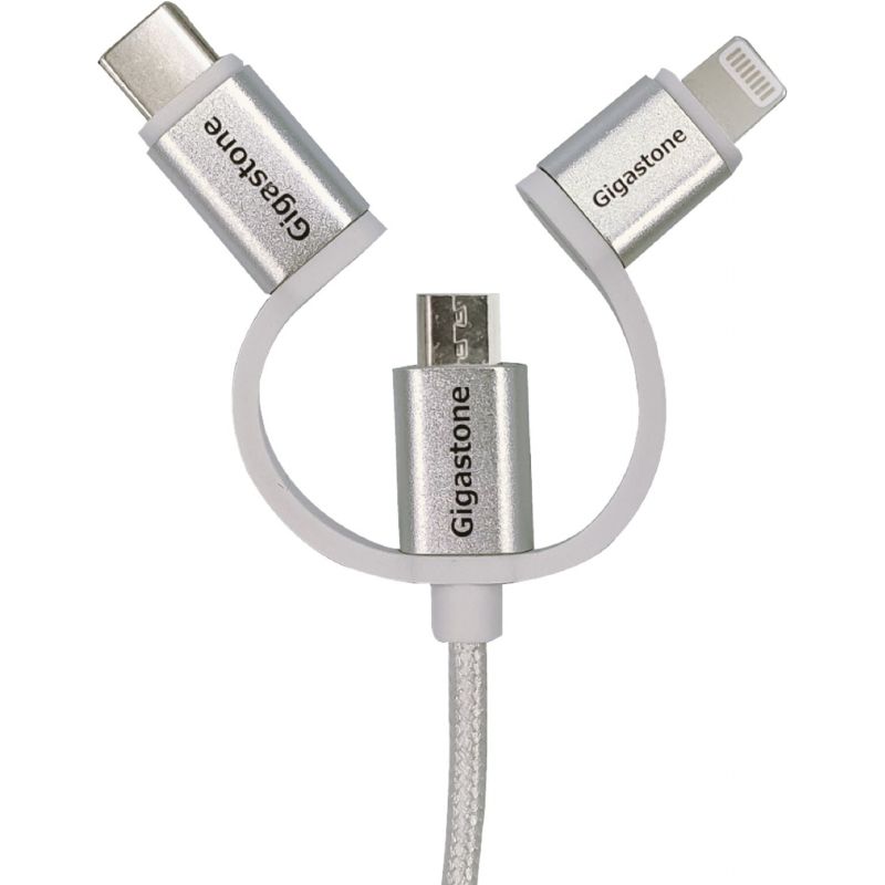 Gigastone 3-In-1 Charging &amp; Sync Cable White