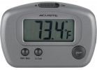 AcuRite Digital Indoor And Outdoor Thermometer 2-3/4 In. W. X 3-1/8 In. H., Gray