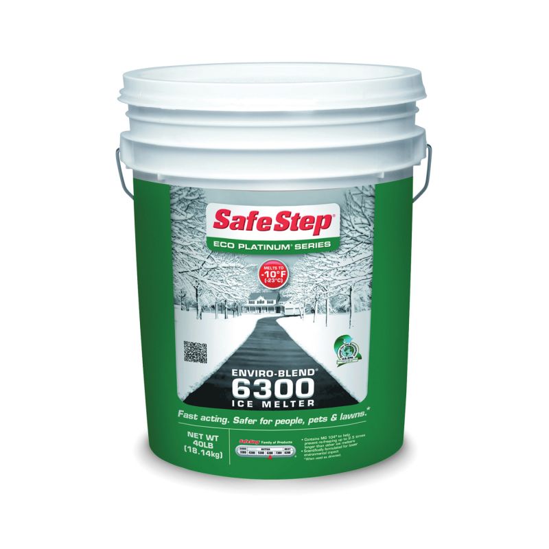 Safe Step 56840 Ice Melter, Crystalline Solid, White, 40 lb Pail White