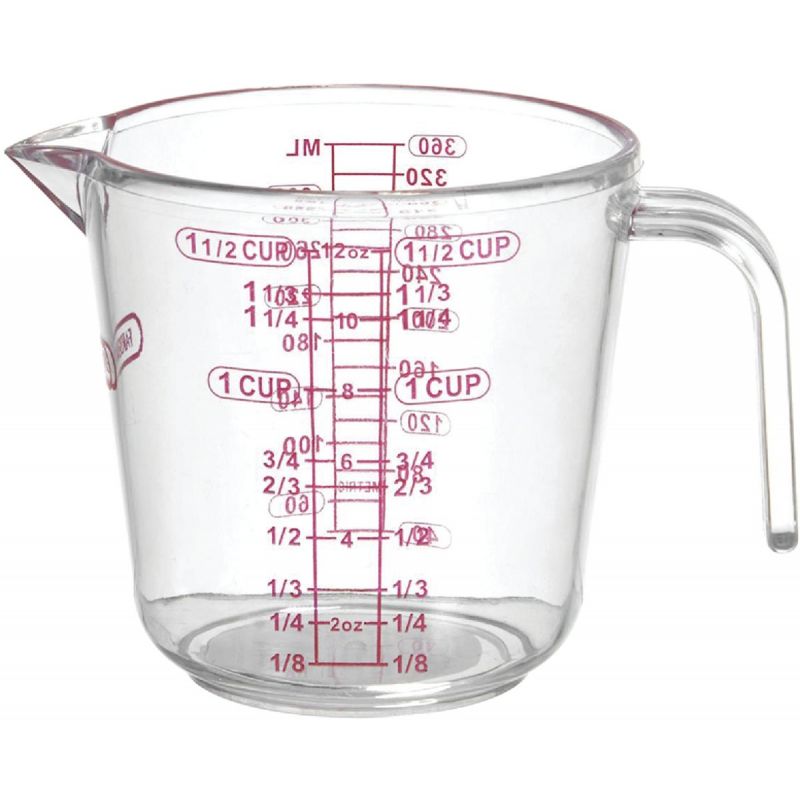 Farberware Plastic Measuring Cup 1.5 Cup, Clear