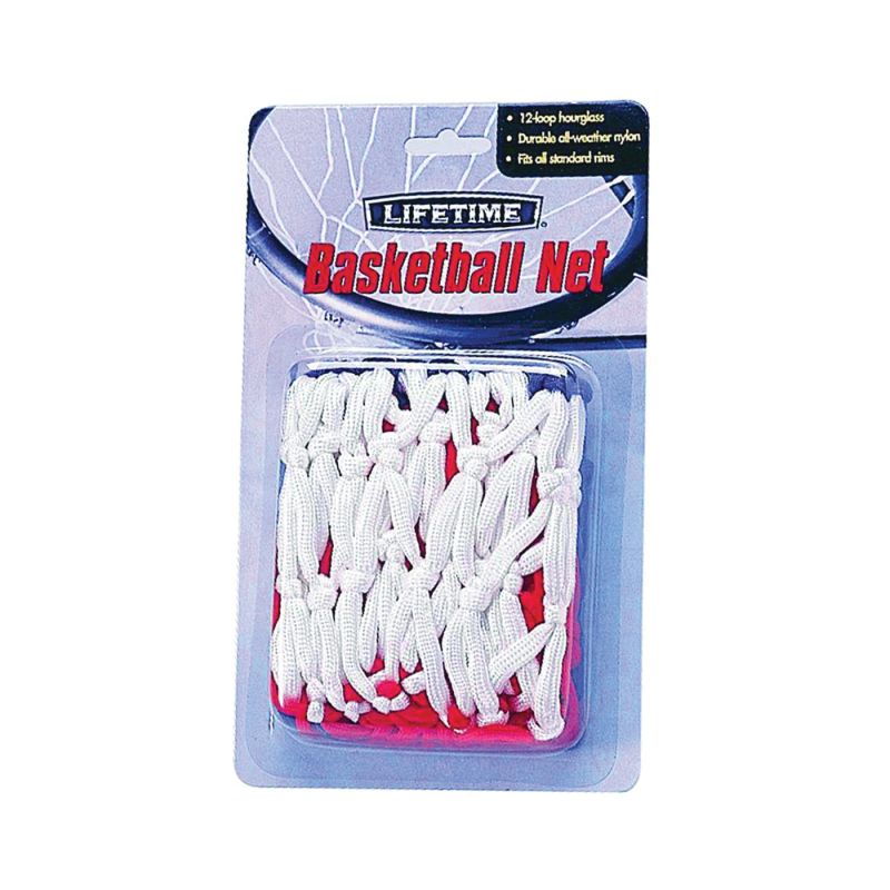 Lifetime Products 0776 Basketball Net, Nylon, Blue/Red/White Blue/Red/White