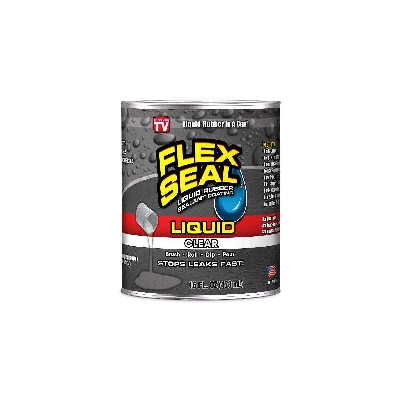 Flex Seal LFSCLRR16 Rubberized Coating, Clear, 16 oz Clear