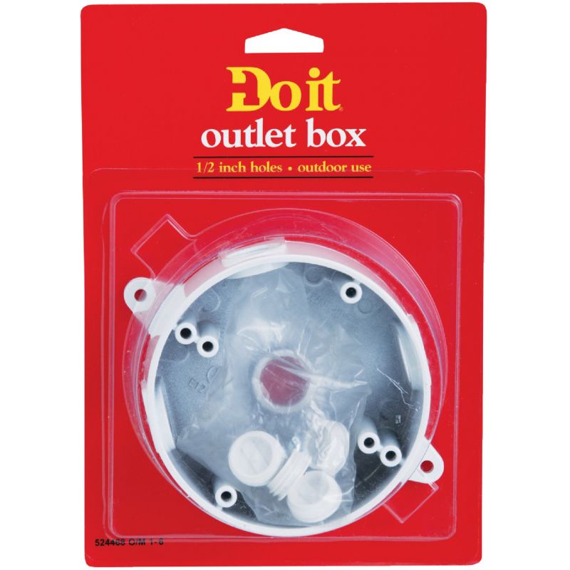 Bell Weatherproof Outdoor Round Box White