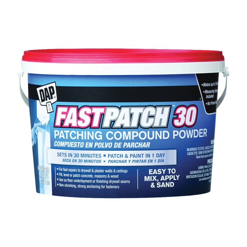 DAP FASTPATCH 58550 Patching Compound, White, 3.5 lb Tub White