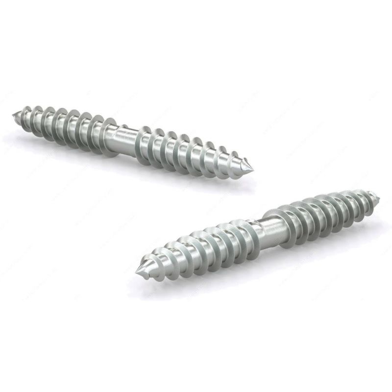 Reliable DZ5163MR Dowel Screw, 5/16-9 Thread, 3 in L, Regular Point, Steel, Zinc
