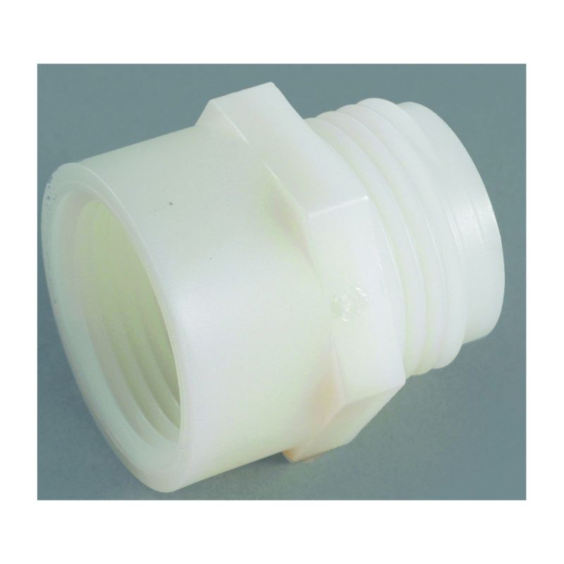 Anderson Metals 53780-1212 Hose Adapter, 3/4 x 3/4 in, MGH x FGH, Nylon, For: Garden Hose