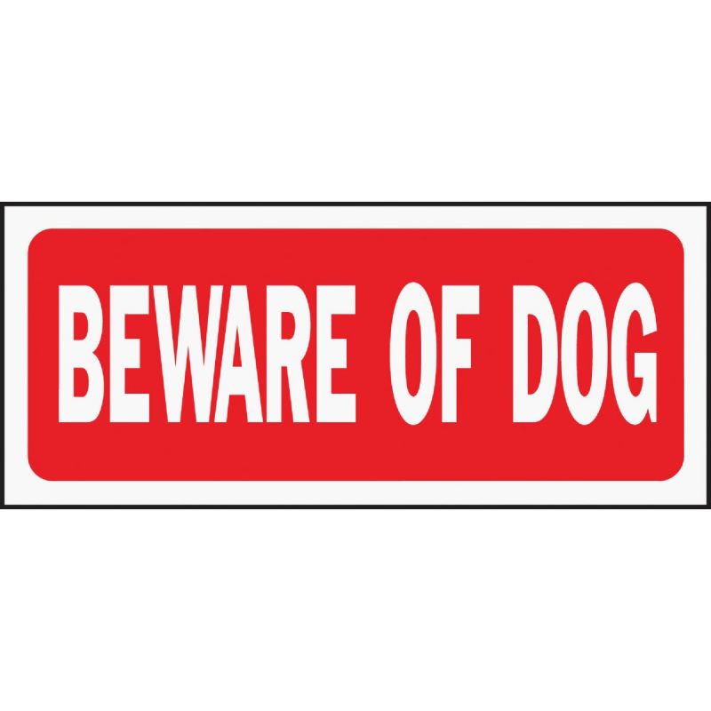 Hy-Ko Beware of Dog Sign Weather-Resistant (Pack of 5)