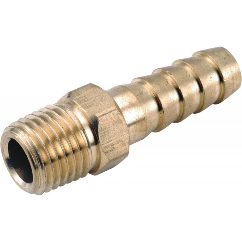 Anderson Metals Brass Hose Barb X MPT 1/2&quot; ID X 3/8&quot; MPT (Pack of 5)
